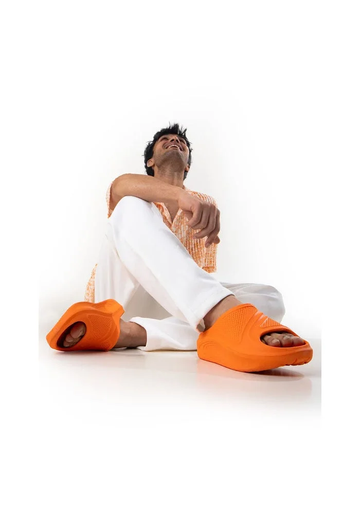 Bacca Bucci Orange Floats—Ultra Lightweight EVA Slides for Men | Best Price UAE